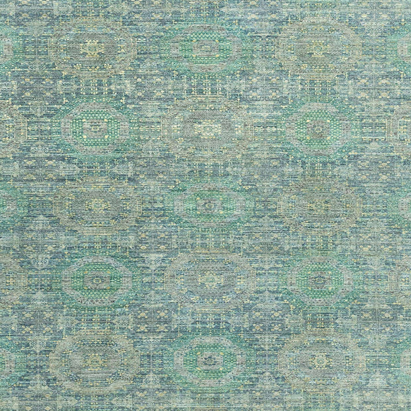 Tapis abstrait 100% lavable à la machine 2359 ABS2359, Carré 3 pi