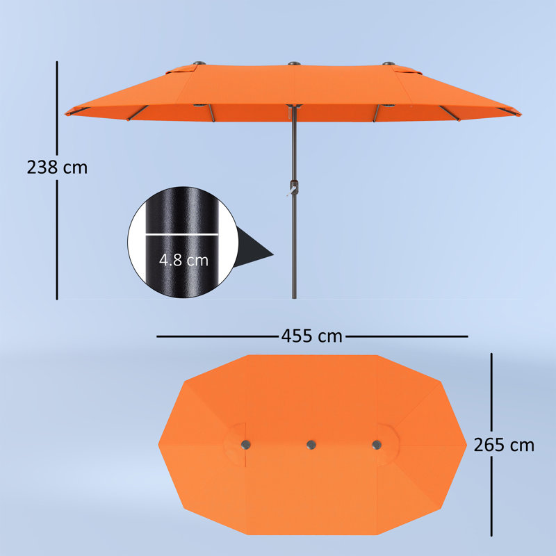 455cm Market Parasol