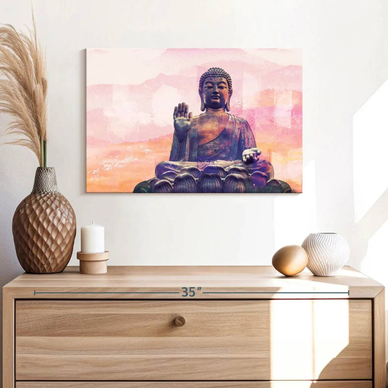 Adella Hengshan Bouddha assis, H 16 po x l 24 po