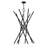 14 Light Black Extra Large Foyer Chandelier