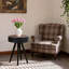 Table basse ronde de 15,7 pouces avec plateau sculpté-250546593-250546592