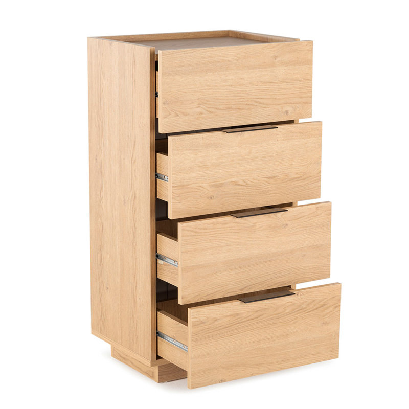 Commode pour la lingerie 4 tiroirs Klazien