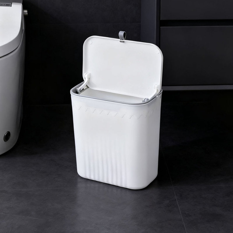 Pp Manual Lift Waste Bin - 7L, White