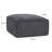 Coerd Charcoal Chenille Basketweave Ottoman