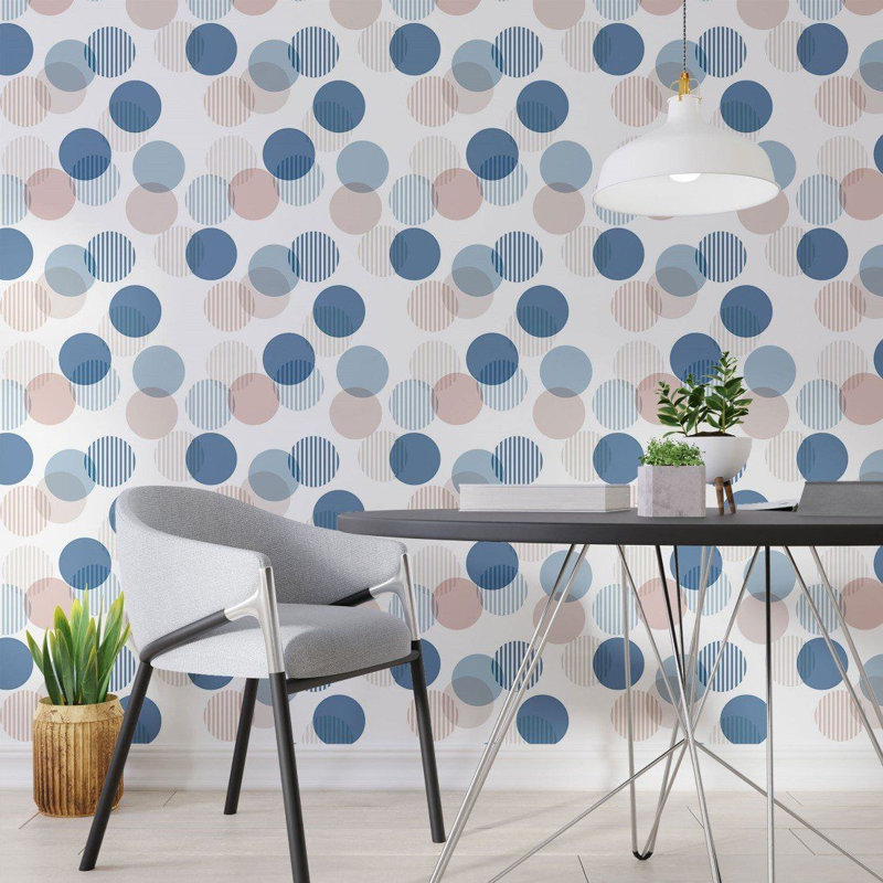 Geometric Circles Peel & Stick Wallpaper N013275