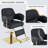 Swivel Reclining Chair with metal square base-1188732249