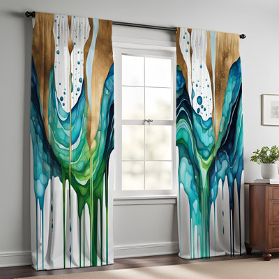 Emberlin Semi Sheer Curtain Pair