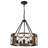Napeague 5 - Light 19.7-inch Dimmable Drum Chandelier with Distressed Grain Accents-588439296