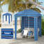 Parasol de plage portatif Outsunny 5,8 pi x 5,8 pi-683840530