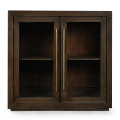 Bradley Oak Wood 2Dr Cabinet Cocoa Brown