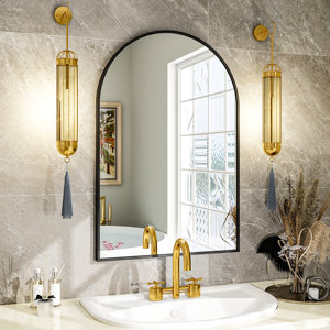 Everly Quinn Rasto Arch Metal Wall Mirror & Reviews | Wayfair