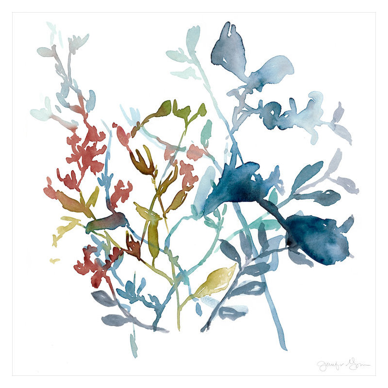 «Bloom Array II» par Jennifer Goldberger, reproduction d'art sur toile, H 12 po x l 12 po x P 1,5 po