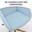 Chaise de bureau réglable, chambre à coucher à domicile, chaise pivotante ergonomique, siège à dossier, confortable pour les longues séances-133341274-133341275