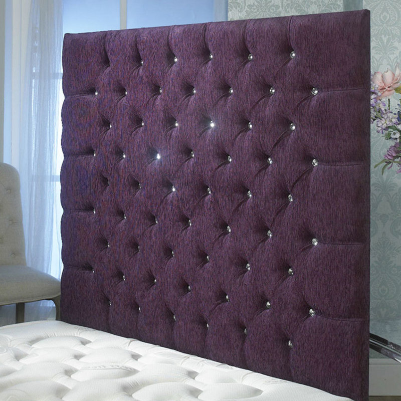 Shaw Upholstered Headboard, Plum, Small Double (4')