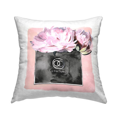 Coussin Stupell Industries Pink Glam Couture