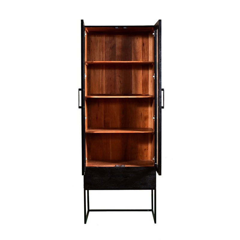 Armoire 86,5h avec rangement rectangulaire pour assiettes et verres - Figurines rectangulaires 18 "de profondeur