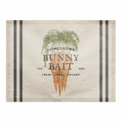 Hilding Polyester No Pattern Rectangle Placemat