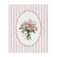 Bouquet de pivoines sur toile à rayures douces, design par Christine Simpson Art-1688373080