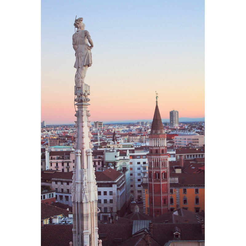 Milan Panorama View - Wrapped Canvas Print, 46cm H x 30cm W