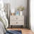 18" Modern 2 Drawer Nightstand, Bedside Table