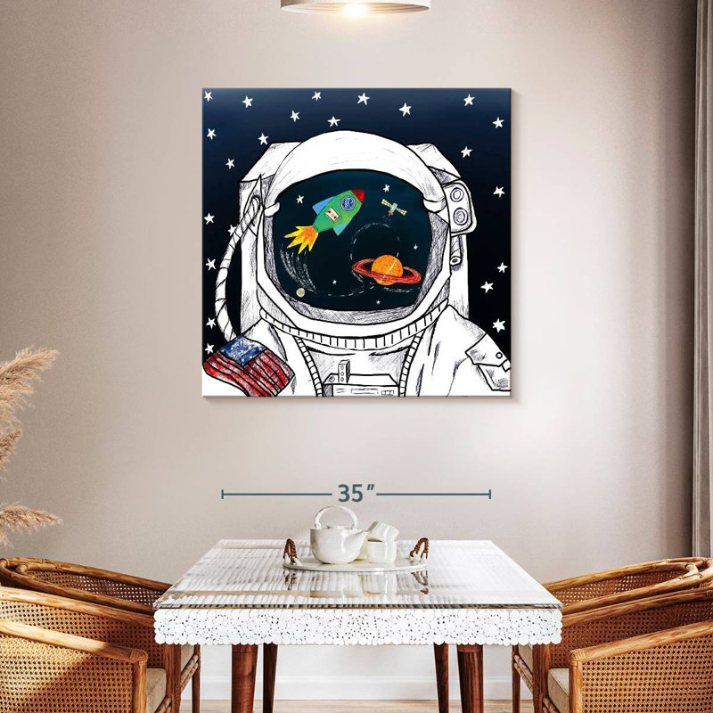 Oberle Looking At The Galaxy I, 39" H x 39" W