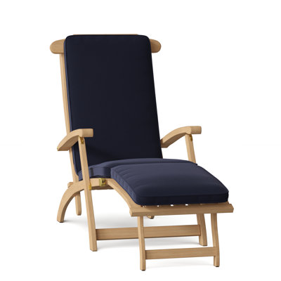 Steamer Outdoor Teak Chaise Lounge