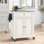 Chariot de cuisine portable avec plateau en granite Hedon