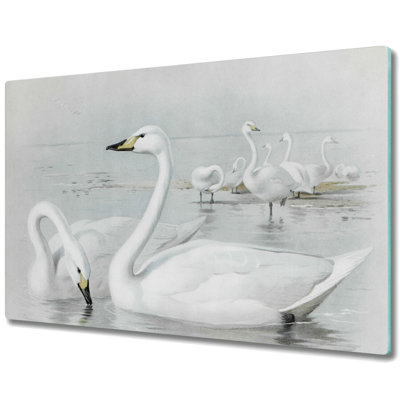 Paraiso Tempered Glass Swans Lake Chopping Board