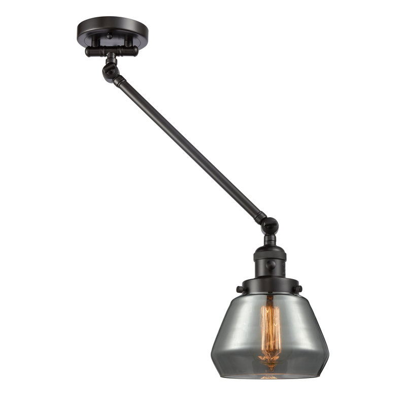 Bras articulé à intensité variable 1 lumière Chill, Bronze huilé, Fumée