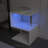LED Nightstand, S-Shaped End Table, Small Coffee Table, Side Table With Open Storage Shelf