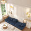 Canapé modulaire surdimensionné désossé en chenille modulaire désossé, conception capitonnée sans assemblage, canapé convertible multi-combinaisons avec base antidérapante, tissu mousseux doux pour le salon-585224635