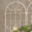 Ensemble de 2 treillis de jardin en métal 86,7 po antirouille pour plantes grimpantes-661522975-661522972