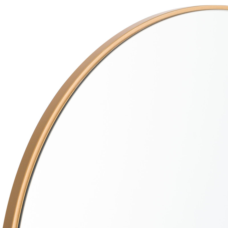 Osterman Wood Full Length Wall Mirror with Bracket, Gold