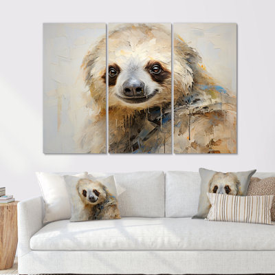 Thoughtful Sloth - Sloth Wall Art Print Set