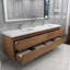 Ensemble de meuble-lavabo double mural 84 po Azden-1570280548