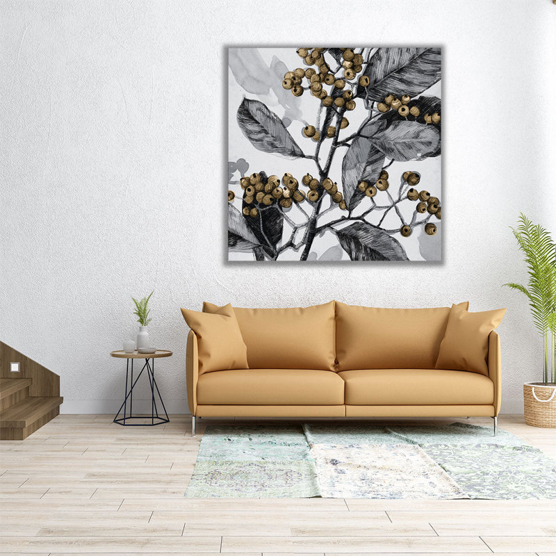 Holly Shadow I - reproduction d'art sur toile, H 12 po x l 12 po