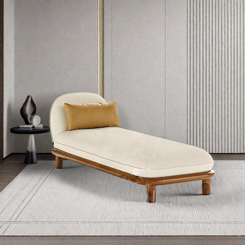 Chaise moderne et simple en coton et lin