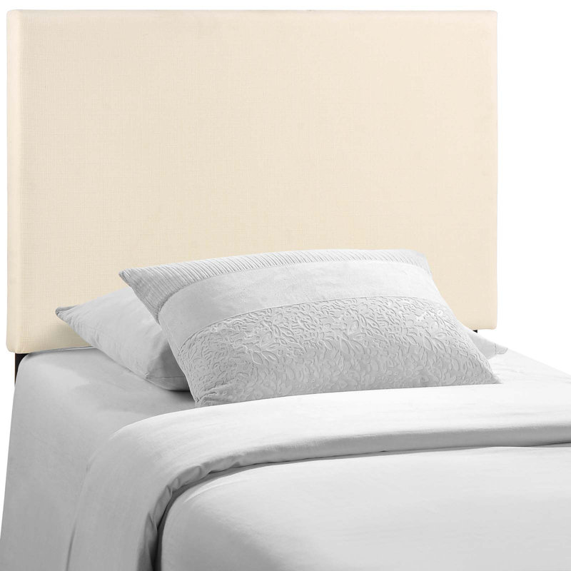 Porch & Den McCready Upholstered Headboard, Queen, Ivory