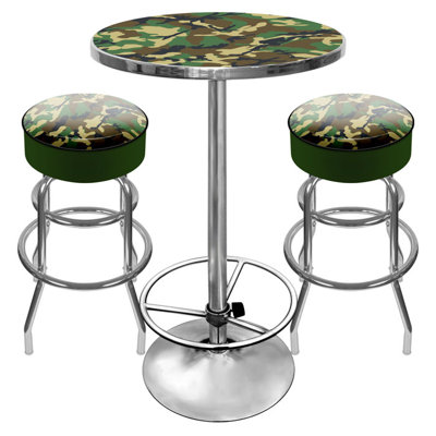 Ensemble de table de pub 3 pièces à salle de jeu camo hunt