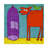 'Red Dog And Bird' Cherry Pie Studios  Acrylic Painting Print on Wrapped Canvas-32711863