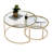 Emmitt Glass Top Nesting Coffee Table-490320556