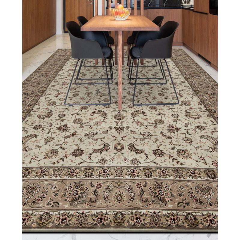 Tapis rectangulaire noué à la main