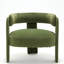 Chaise d'appoint avec pieds en bois robustes-129543161