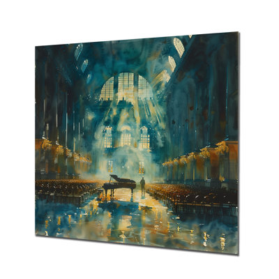 Bleu piano, salle de concert Music III - salles de concert, art mural