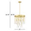 Lustre empire en cristal 4 lumières Bankhead
