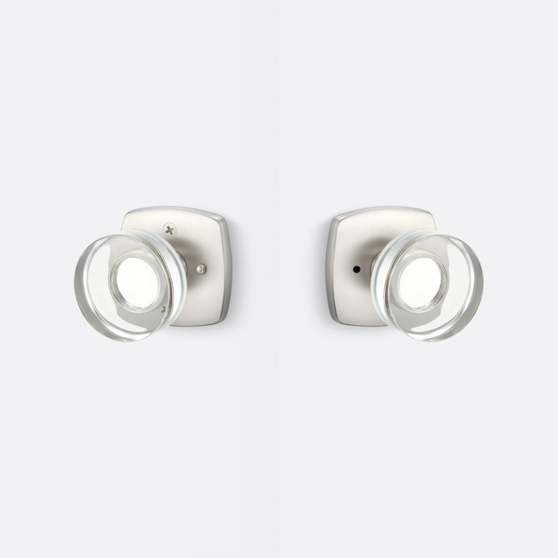 Luna Privacy Knob, Satin Nickel, Satin Nickel