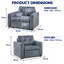 Upholstered Convertible Chair-1841467248
