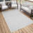 Latitude Run Guilded Gate Natural Skyview High Low Indoor Outdoor Rug-735583384