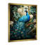 Zellie Teal Peacock - monochrome, art mural paon-151568036-192523277-192523265