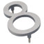24 in. H Reflective Weather Resistant Self-Adhesive Surface Mount Floating Mount House Number